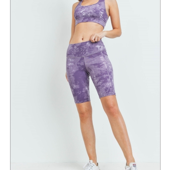 IT MRINO Purple Tie Dyed Athleisure Set - Picture 4 of 5